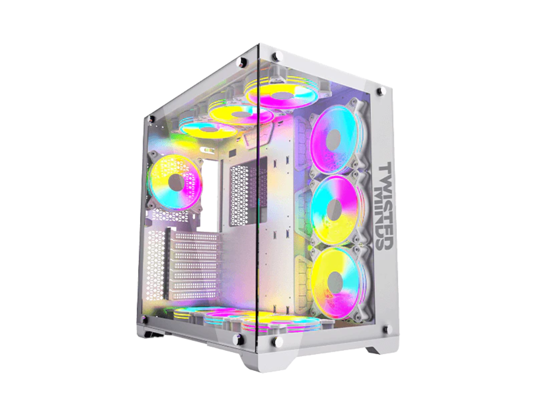 Twisted Minds Bullet-07 Mid Tower Gaming Case - White | Qatar Twisted Minds Bullet-07 Mid Tower Gaming Case - White | Qatar